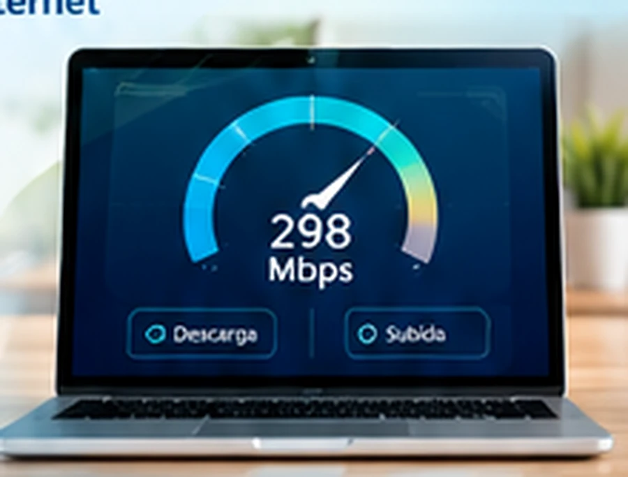 Medición visual de velocidad de internet